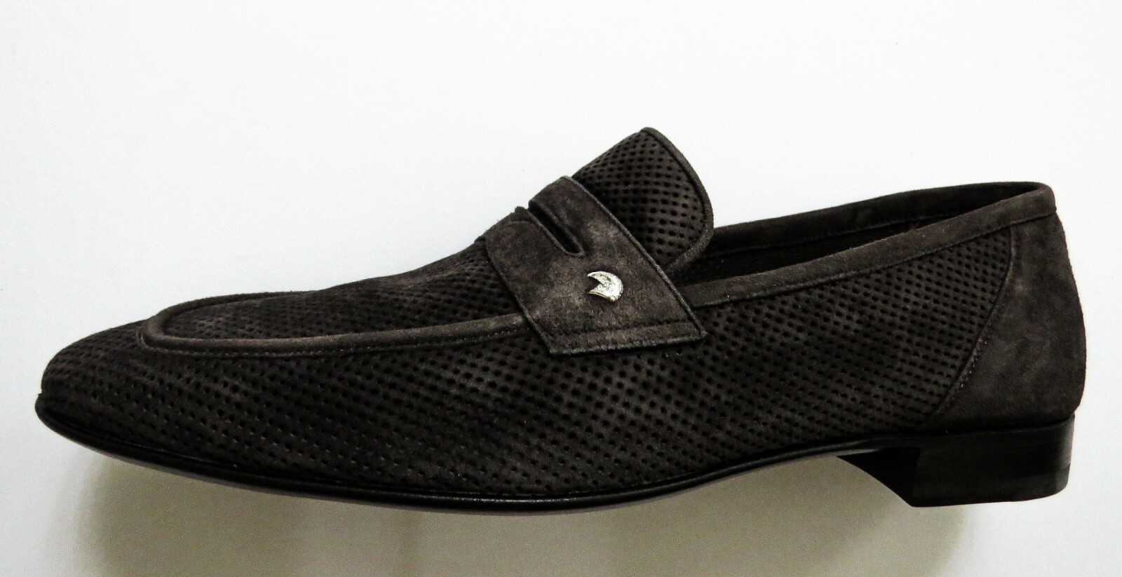 STEFANO RICCI Brown Perforated Suede 
